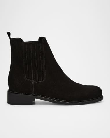 La Canadienne Seraphina Suede Chelsea Ankle Booties