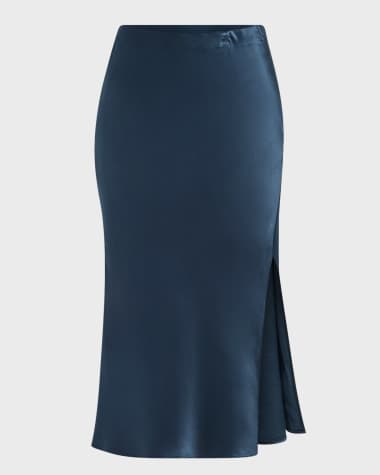 Rails Maya Satin Midi Skirt
