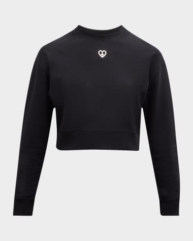 Moschino Jeans Cropped Crewneck Pullover