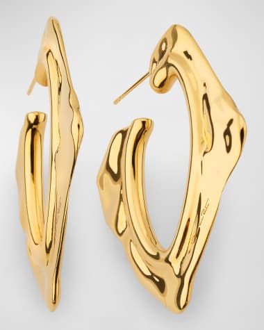 Oscar de la Renta Small Abstract O Earrings