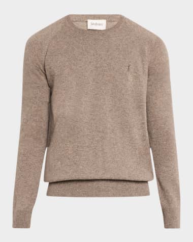 Saint Laurent Men's Cashmere Logo Sweater