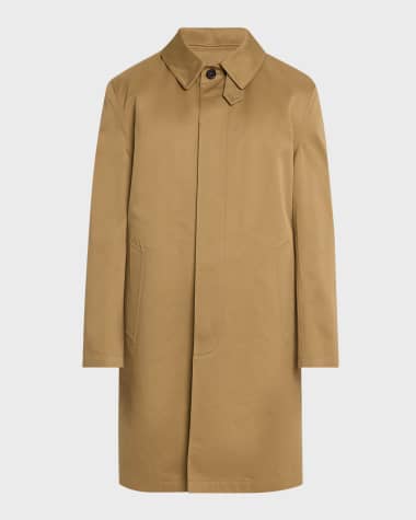 Saint Laurent Men's Mac Gabardine Coat