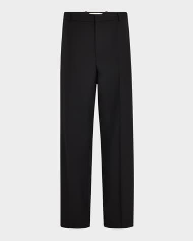 Saint Laurent Men's Wool Gabardine Pants