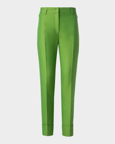 Akris Maxima Double Face Conical Leg Pants