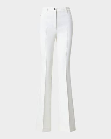 Akris Farid Bootcut Stretch Double Face Pants