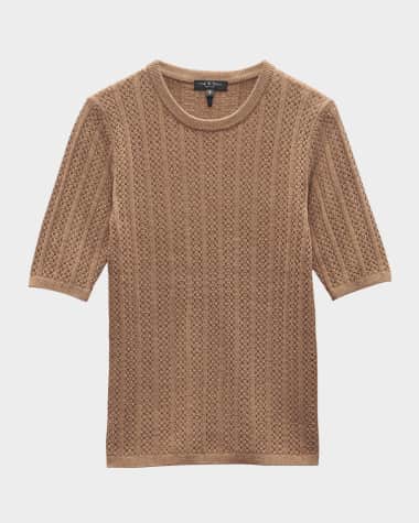 Rag & Bone Tina Merino Wool Crewneck Top