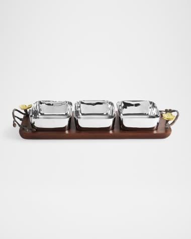 Michael Aram Gold Orchid Triple Dishes