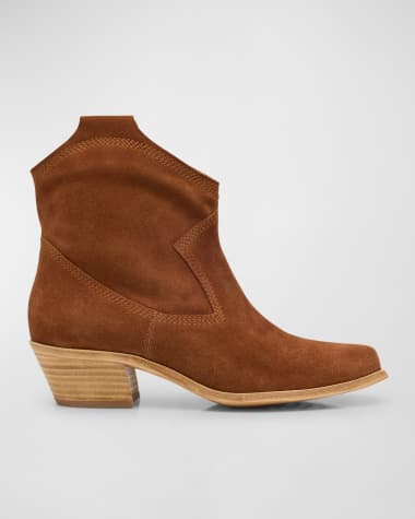 Pedro Garcia Bristol Suede Cowboy Booties