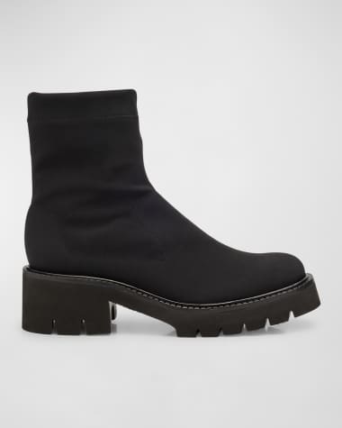 Pedro Garcia Tessa Stretch Lug-Sole Booties