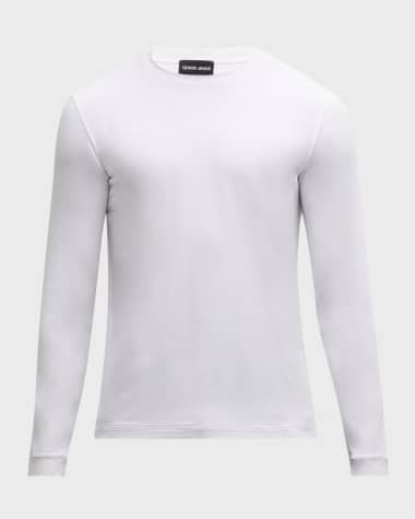 Giorgio Armani Men's Solid Cotton T-Shirt