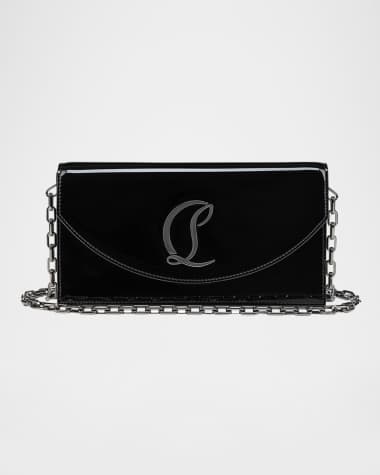 Christian Louboutin Loubi54 Flap Patent Leather Clutch Bag