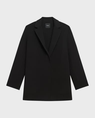 Theory Double Face Wool-Cashmere Coat