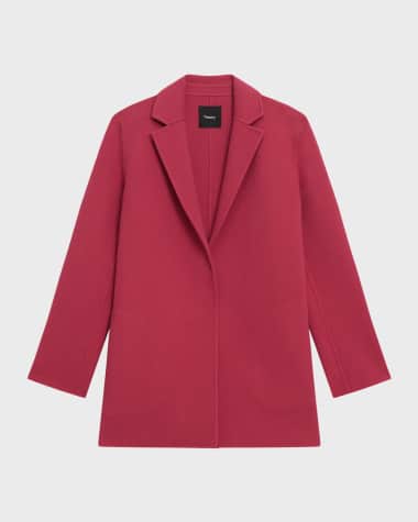 Theory Double Face Wool-Cashmere Coat