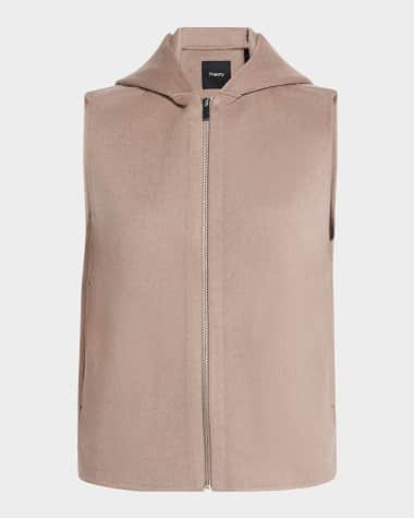 Theory New Divide Wool Hooded Vest