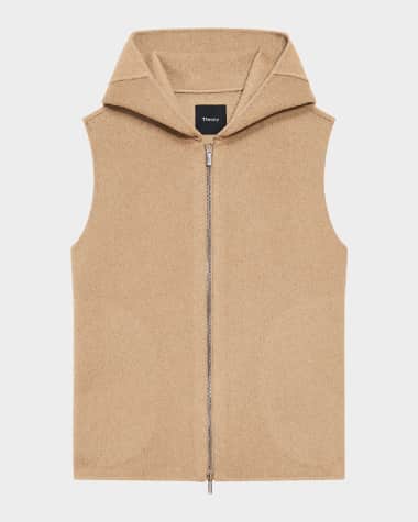 Theory New Divide Wool Hooded Vest