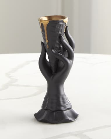 Jonathan Adler Gilded I-Scream Bud Vase