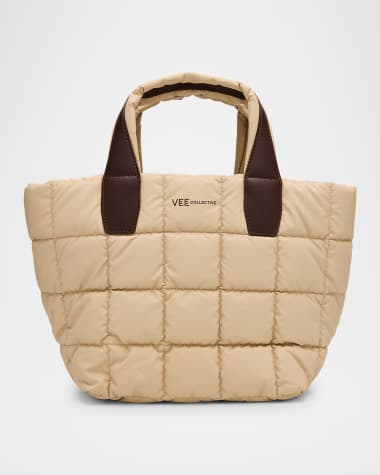 VeeCollective Porter Small Recycled Quilted Tote Bag