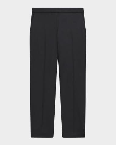 Straight Leg Wool Pants | Neiman Marcus