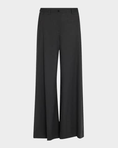 Theory Flannel Super Wide Pants