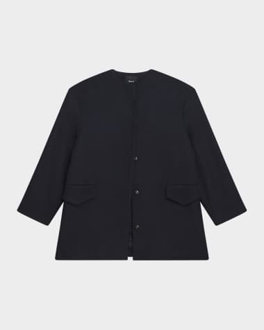 Theory Cape Back Coat