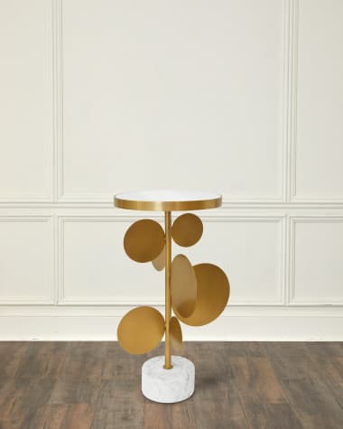 Worlds Away Cassius Side Table