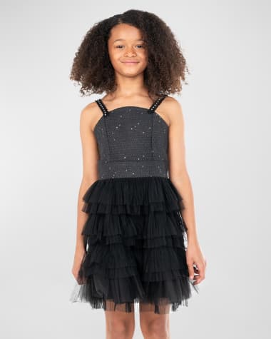 Zoe Girl's Naomi Combo Tulle Dress, Size 7-16