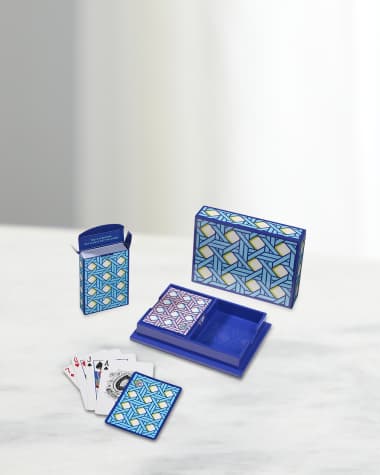 Jonathan Adler Basketweave Lacquer Card Set