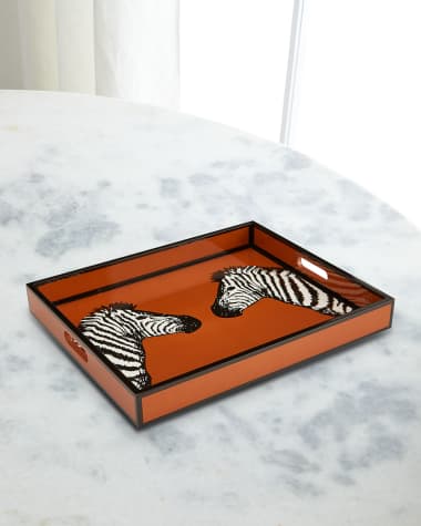 Jonathan Adler Zebra Lacquer Tray