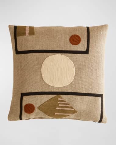Jonathan Adler Monterey Shapes Pillow, 18" Square