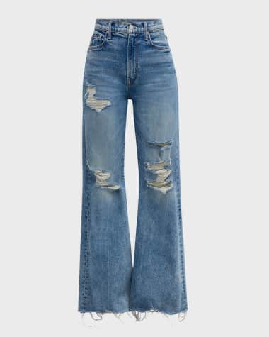 MOTHER The Sidestepper Sneak Chew Jeans
