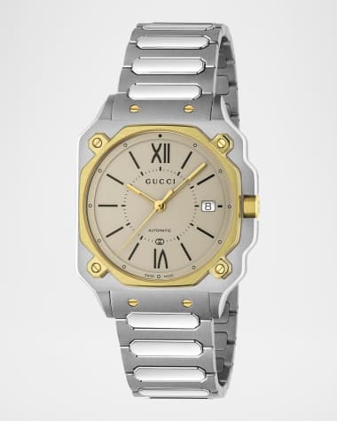 Gucci Men's G-Flat Two-Tone Bracelet Watch, 36mm