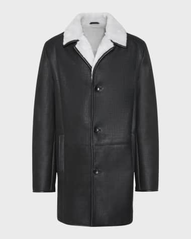 Gorski Men's Merino Shearling Lamb Stroller Coat