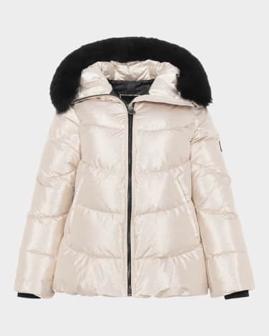 Gorski Apres-Ski Jacket With Detachable Toscana Lamb Shearling Hood Trim