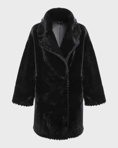 Gorski Reversible Lamb Shearling Jacket With Embroidered Trim