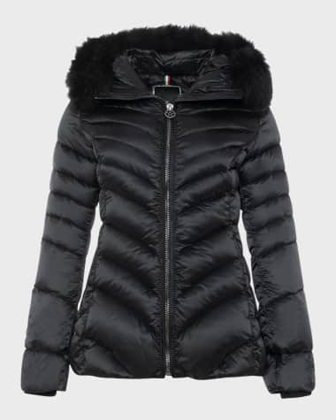 Gorski Apres-Ski Jacket With Detachable Toscana Lamb Shearling Hood Trim
