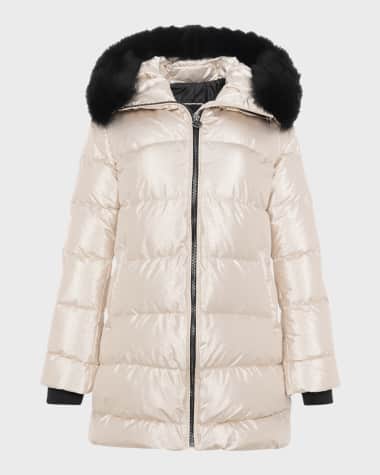 Gorski Apres-Ski Jacket With Detachable Toscana Lamb Shearling Hood Trim