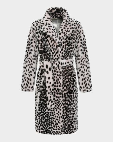 Gorski Reversible Lamb Shearling Belted Short Coat