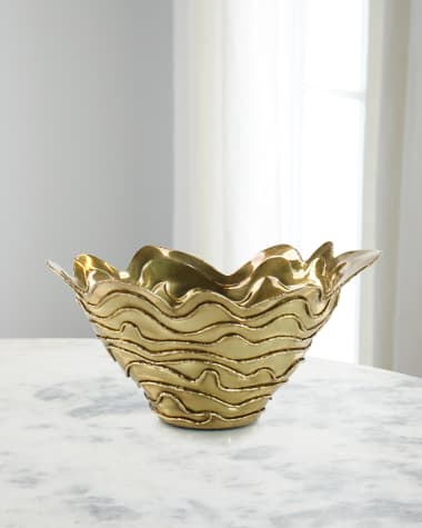 John-Richard Collection Lagen Polished Brass Bowl