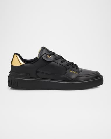Balmain Men's B-Court Leather Low-Top Sneakers