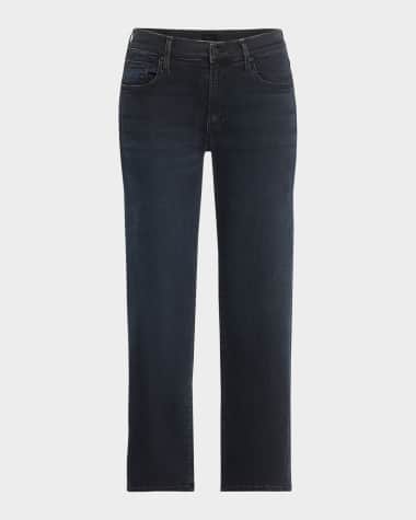MOTHER The Mid-Rise Rambler Zip Ankle Jeans