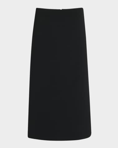 Courreges Illusion Draped Midi Skirt