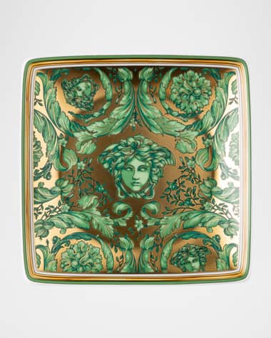 Versace Medusa Garland Green Canape Dish