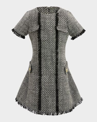 Bardot Junior Girl's Sutton Boucle Dress, Size 7-14