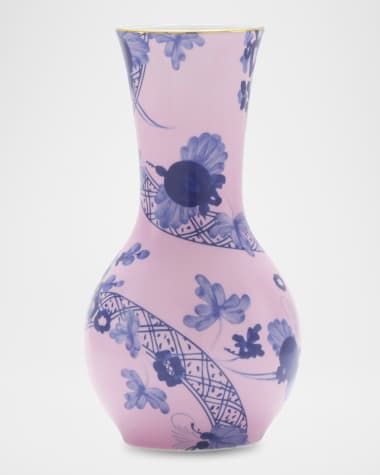 GINORI 1735 Oriente Italiano Azalea Tulipano Vase, 8"