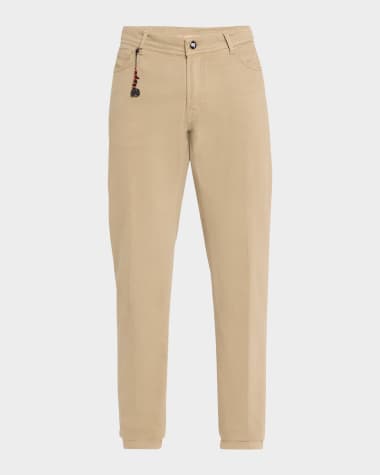 Marco Pescarolo Men's Soft Drill 5-Pocket Pants