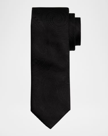 Eton Men's Woven Paisley Silk Tie