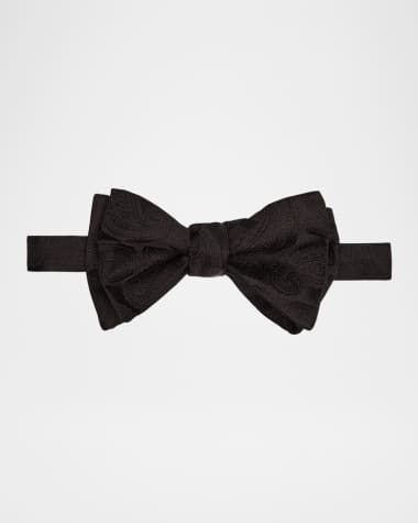 Eton Men's Tonal Paisley Silk Bow Tie