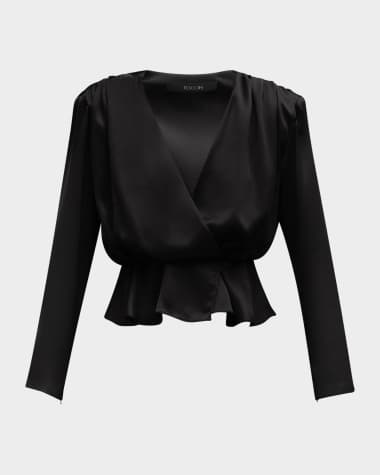 Toccin Adeline Long-Sleeve Surplice Top