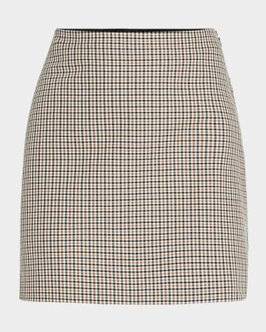 Toccin Maris Plaid Mini Skirt