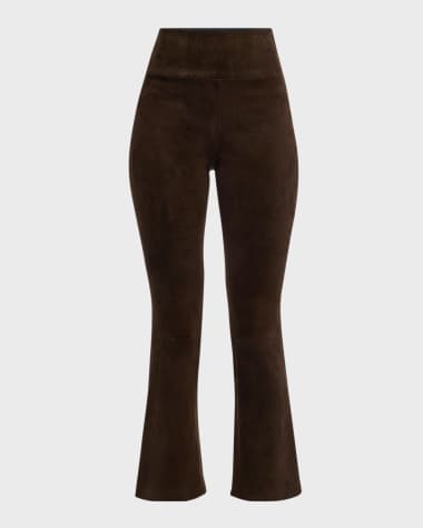 SPRWMN Ankle Flare Suede Leggings